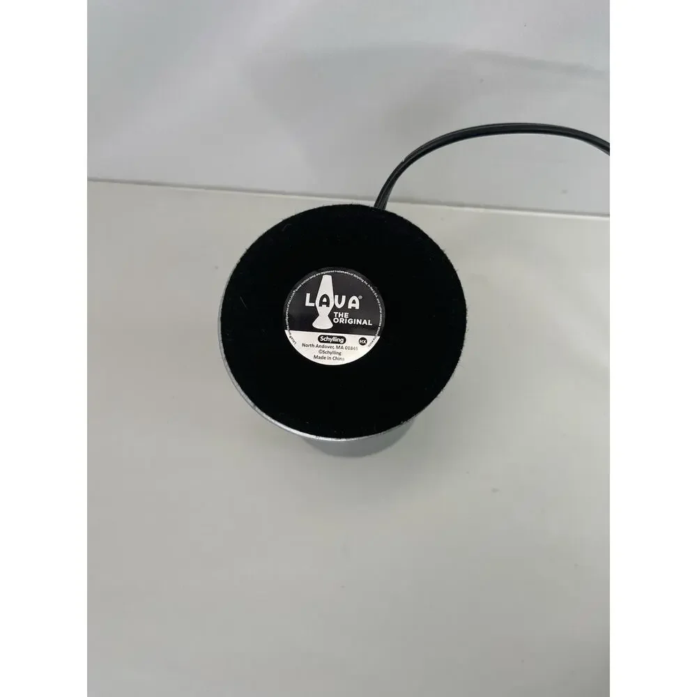 Schylling Lava Original Motion Glitter Lamp Silver Hourglass 25W